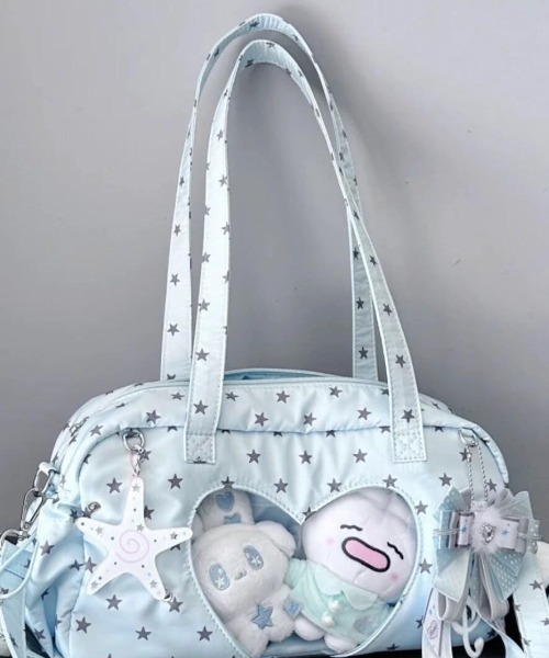 LAC-VERT（ラック・ヴェール）の「【推し活】エンジェルコアハンドバッグ（ハンドバッグ・レディース・ブルー/ピンク/ホワイト/グレー・FREE）」の14枚目の写真