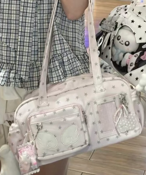 LAC-VERT（ラック・ヴェール）の「【推し活】エンジェルコアハンドバッグ（ハンドバッグ・レディース・ブルー/ピンク/ホワイト/グレー・FREE）」の12枚目の写真