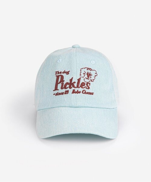 BOBO CHOSES(ボボショーズ)の「Pickles The Dog denim cap【キッズ】(キャップ・キッズ・スカイブルー・54/52)」の1枚目の写真