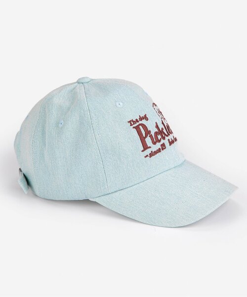 BOBO CHOSES(ボボショーズ)の「Pickles The Dog denim cap【キッズ】(キャップ・キッズ・スカイブルー・54/52)」の3枚目の写真