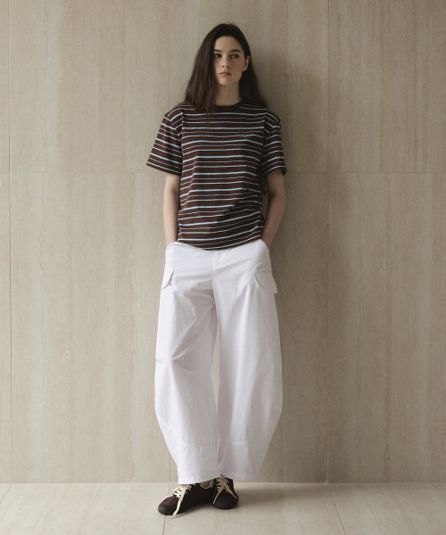 STUDIO&PARC(スタジオアンドパルク)の「Cargo Cutline Pants_White(スウェットパンツ・レディース・ホワイト・FREE)」の3枚目の写真