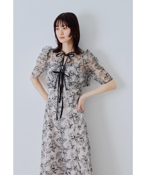 niana(ニアナ)の「シアーレースボレロセットドレス 2点セット キャミワンピース 結婚式 二次会 同窓会 入学式 卒業式 ディナー パーティードレス オケージョンドレス お呼ばれ(ドレス・レディース・ブラウン/グリーン/ブラック/ブルーグレー/ブラック系その他/ライトイエロー・S/M/L)」の9枚目の写真