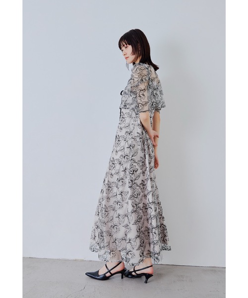 niana(ニアナ)の「シアーレースボレロセットドレス 2点セット キャミワンピース 結婚式 二次会 同窓会 入学式 卒業式 ディナー パーティードレス オケージョンドレス お呼ばれ(ドレス・レディース・ブラウン/グリーン/ブラック/ブルーグレー/ブラック系その他/ライトイエロー・S/M/L)」の10枚目の写真