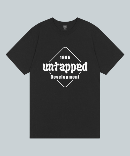 UNTAPPED STUDIO(アンタップドスタジオ)の「スクエアシグネチャーピュアコットンビッグオーバーフィット半袖Tシャツ2COLOR(Tシャツ/カットソー・メンズ・ブラック/ホワイト・S(90)/M(95)/XL/L)」の6枚目の写真