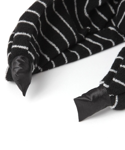 niko and...(ニコアンド)の「パイルボーダーカチューシャ(バレッタ/ヘアクリップ・レディース・ブラック/ホワイト・0)」の5枚目の写真