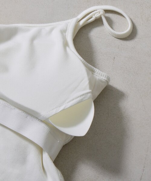 goocy（グーシー）の「【冷感】カップ付きショートキャミ（キャミソール・レディース・ホワイト/グレー/ブラック・FREE）」の6枚目の写真