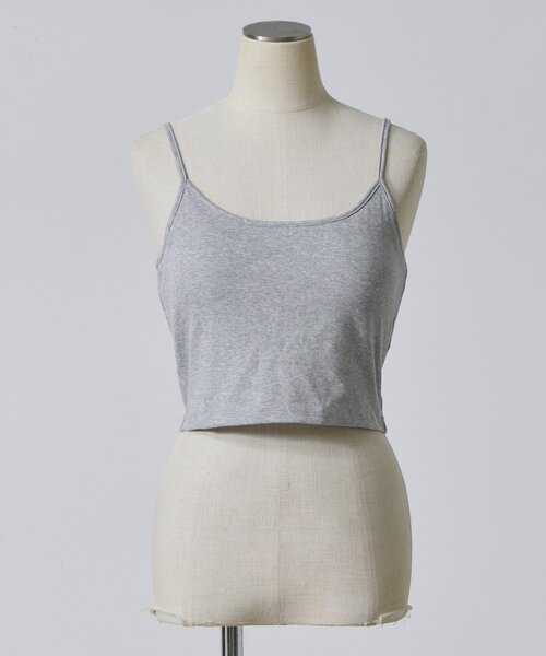 goocy（グーシー）の「【冷感】カップ付きショートキャミ（キャミソール・レディース・ホワイト/グレー/ブラック・FREE）」の11枚目の写真