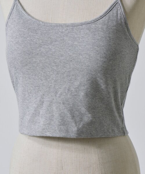 goocy（グーシー）の「【冷感】カップ付きショートキャミ（キャミソール・レディース・ホワイト/グレー/ブラック・FREE）」の14枚目の写真