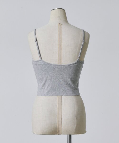 goocy（グーシー）の「【冷感】カップ付きショートキャミ（キャミソール・レディース・ホワイト/グレー/ブラック・FREE）」の17枚目の写真