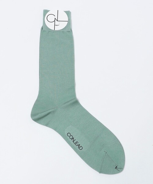 SHIPS（シップス）の「CONLEAD: シルク/ナイロン ソックス（ソックス/靴下・メンズ・グレー系その他/ブラック/スカイブルー/キャメル/レッド/ライム・ONE SIZE）」の3枚目の写真