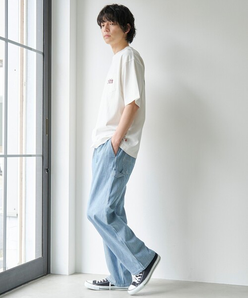SMITH'S AMERICAN(スミスアメリカン)の「SMITH'S(スミス)別注ポケット付きプリント半袖Tシャツ(Tシャツ/カットソー・メンズ・ブラック/ネイビー/ホワイト/ナチュラル/ダークブラウン/マスタード・S/M/L/XL)」の8枚目の写真