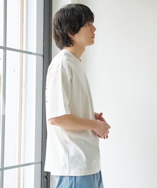 SMITH'S AMERICAN(スミスアメリカン)の「SMITH'S(スミス)別注ポケット付きプリント半袖Tシャツ(Tシャツ/カットソー・メンズ・ブラック/ネイビー/ホワイト/ナチュラル/ダークブラウン/マスタード・S/M/L/XL)」の11枚目の写真