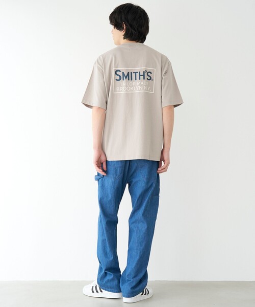 SMITH'S AMERICAN(スミスアメリカン)の「SMITH'S(スミス)別注ポケット付きプリント半袖Tシャツ(Tシャツ/カットソー・メンズ・ブラック/ネイビー/ホワイト/ナチュラル/ダークブラウン/マスタード・S/M/L/XL)」の18枚目の写真