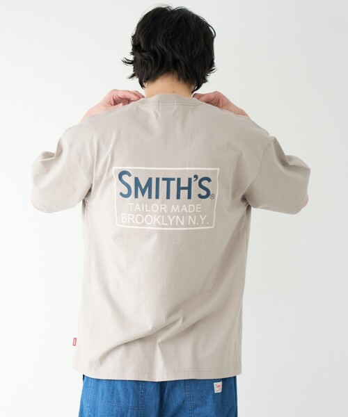 SMITH'S AMERICAN(スミスアメリカン)の「SMITH'S(スミス)別注ポケット付きプリント半袖Tシャツ(Tシャツ/カットソー・メンズ・ブラック/ネイビー/ホワイト/ナチュラル/ダークブラウン/マスタード・S/M/L/XL)」の20枚目の写真