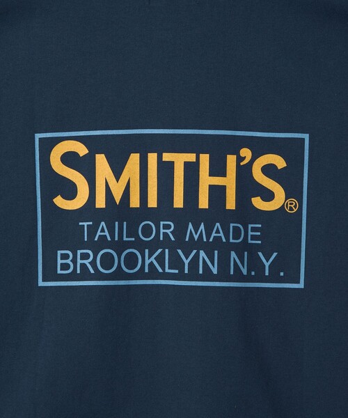 SMITH'S AMERICAN(スミスアメリカン)の「SMITH'S(スミス)別注ポケット付きプリント半袖Tシャツ(Tシャツ/カットソー・メンズ・ブラック/ネイビー/ホワイト/ナチュラル/ダークブラウン/マスタード・S/M/L/XL)」の21枚目の写真