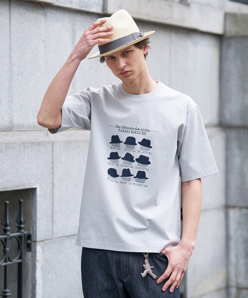 TAKEO KIKUCHI(タケオキクチ)の「【BOWLER HAT LABEL】クールデオドラントジャージ ハットスタイルス 半袖Tシャツ(Tシャツ/カットソー・メンズ・ブラック/ライトグレー/ホワイト・02/04/03)」の3枚目の写真