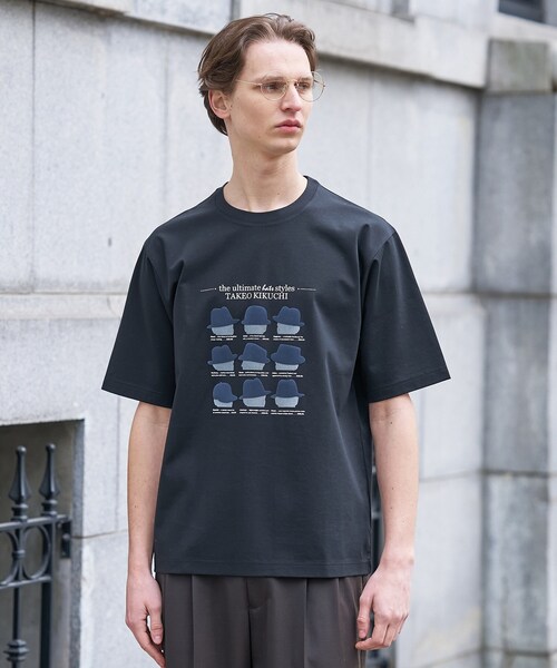 TAKEO KIKUCHI(タケオキクチ)の「【BOWLER HAT LABEL】クールデオドラントジャージ ハットスタイルス 半袖Tシャツ(Tシャツ/カットソー・メンズ・ブラック/ライトグレー/ホワイト・02/04/03)」の2枚目の写真