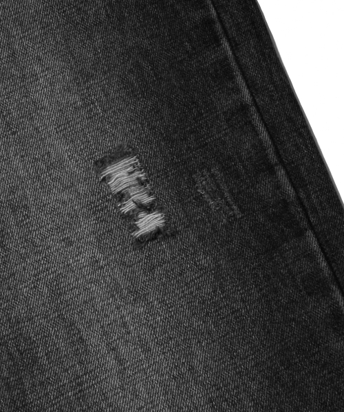 EXTRAORDINARY(エクストラオーディナリー)の「DAMAGE DENIM PANTS BLACK(デニムパンツ・メンズ・その他・M/L/XL/XX-LARGE)」の5枚目の写真