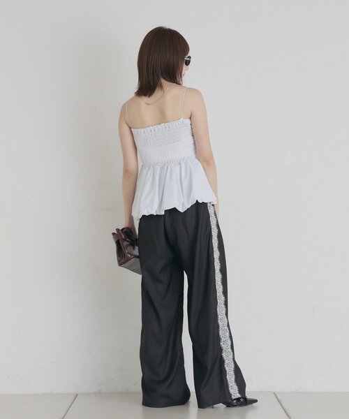 mline（エムライン）の「[mline]サイドレーススラックス（その他パンツ・レディース・グレー/ブラック・1/2）」の10枚目の写真