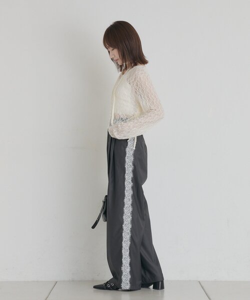 mline（エムライン）の「[mline]サイドレーススラックス（その他パンツ・レディース・グレー/ブラック・1/2）」の17枚目の写真