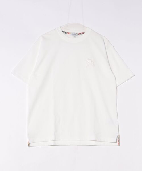 Arnold Palmer(アーノルドパーマー)の「ライトダンボール シェア ビッグアンブレラ Tシャツ(Tシャツ/カットソー・レディース・ブラック/ホワイト/レッド・XS/S/M/L/LL)」の1枚目の写真