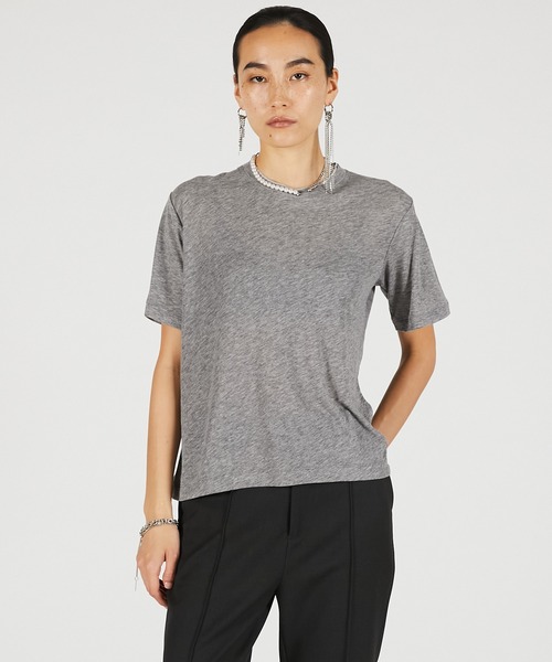 PRANK PROJECT(プランクプロジェクト)の「【2026Summer Pre-Order】サマーウールブレンドTシャツ / Summer Wool Blend T-Shirt(Tシャツ/カットソー・レディース・ブラウン/グレー/ブラック・FREE)」の1枚目の写真