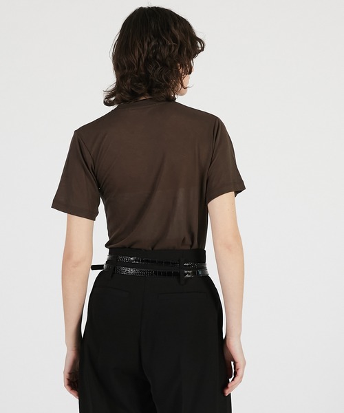 PRANK PROJECT(プランクプロジェクト)の「【2026Summer Pre-Order】サマーウールブレンドTシャツ / Summer Wool Blend T-Shirt(Tシャツ/カットソー・レディース・ブラウン/グレー/ブラック・FREE)」の10枚目の写真