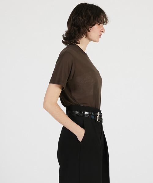 PRANK PROJECT(プランクプロジェクト)の「【2026Summer Pre-Order】サマーウールブレンドTシャツ / Summer Wool Blend T-Shirt(Tシャツ/カットソー・レディース・ブラウン/グレー/ブラック・FREE)」の11枚目の写真