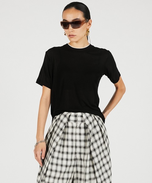 PRANK PROJECT(プランクプロジェクト)の「【2026Summer Pre-Order】サマーウールブレンドTシャツ / Summer Wool Blend T-Shirt(Tシャツ/カットソー・レディース・ブラウン/グレー/ブラック・FREE)」の12枚目の写真