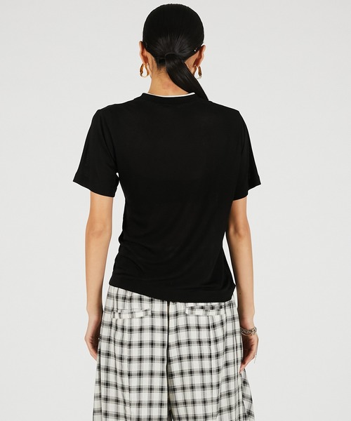 PRANK PROJECT(プランクプロジェクト)の「【2026Summer Pre-Order】サマーウールブレンドTシャツ / Summer Wool Blend T-Shirt(Tシャツ/カットソー・レディース・ブラウン/グレー/ブラック・FREE)」の14枚目の写真