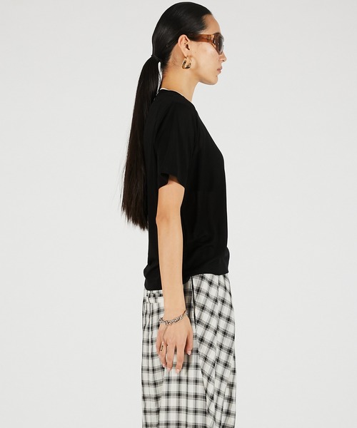 PRANK PROJECT(プランクプロジェクト)の「【2026Summer Pre-Order】サマーウールブレンドTシャツ / Summer Wool Blend T-Shirt(Tシャツ/カットソー・レディース・ブラウン/グレー/ブラック・FREE)」の15枚目の写真