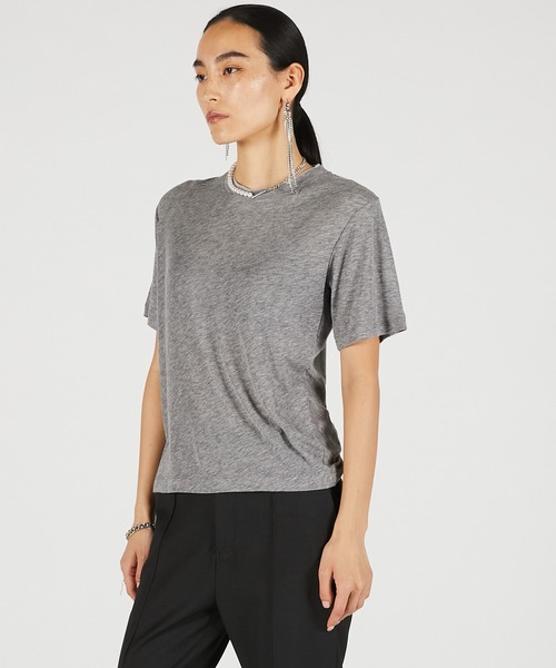 PRANK PROJECT(プランクプロジェクト)の「【2026Summer Pre-Order】サマーウールブレンドTシャツ / Summer Wool Blend T-Shirt(Tシャツ/カットソー・レディース・ブラウン/グレー/ブラック・FREE)」の17枚目の写真