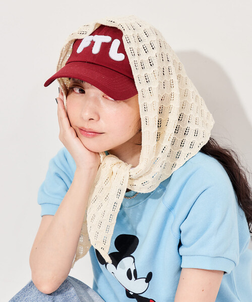 FREAK'S STORE(フリークスストア)の「かぎ編み三角スカーフ(ストール/ショール・レディース・オフホワイト/ブラック・ONE SIZE)」の9枚目の写真