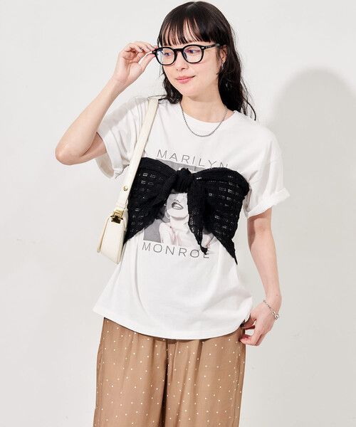 FREAK'S STORE(フリークスストア)の「かぎ編み三角スカーフ(ストール/ショール・レディース・オフホワイト/ブラック・ONE SIZE)」の17枚目の写真