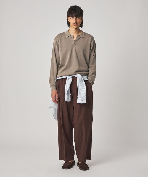 Steven Alan（スティーブンアラン）の「＜SOWBOW＞ Li/C HOUNDS TOOTH EZ PT/パンツ（その他パンツ・メンズ・ダークブラウン・1/2）」の11枚目の写真