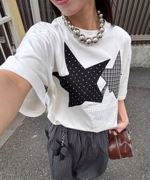 CIAOPANIC | スターパッチワークTee(Tシャツ/カットソー)