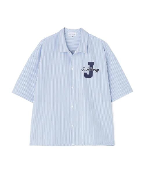 Jack Bunny!!（ジャックバニー）の「【Jack Bunny!!】吸水速乾ストライプ半袖シャツ（シャツ/ブラウス・メンズ・ネイビー/ブルー・LARGE/X-LARGE/MEDIUM）」の13枚目の写真