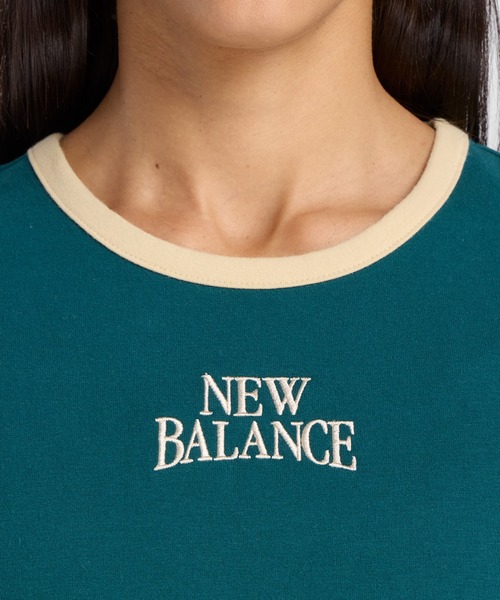 NEW BALANCE(ニューバランス)の「TracksideリンガーTシャツ(Tシャツ/カットソー・レディース・ダークグリーン・SMALL/MEDIUM/LARGE/X-LARGE)」の4枚目の写真