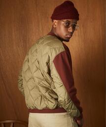 Schott（ショット）の「Schott/ショット/QUILTED COMBI. CREW SWEAT/キルティング コンビ クルー スウェット（スウェット）」