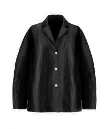 Lustre Fold-Back Jacket-Black