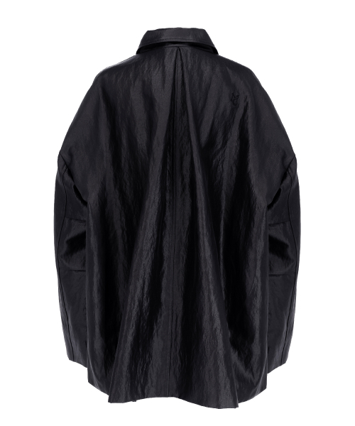 MOIREMOA(モアレモア)の「Lustre Fold-Back Jacket-Black(ナイロンジャケット・レディース・その他・FREE)」の9枚目の写真