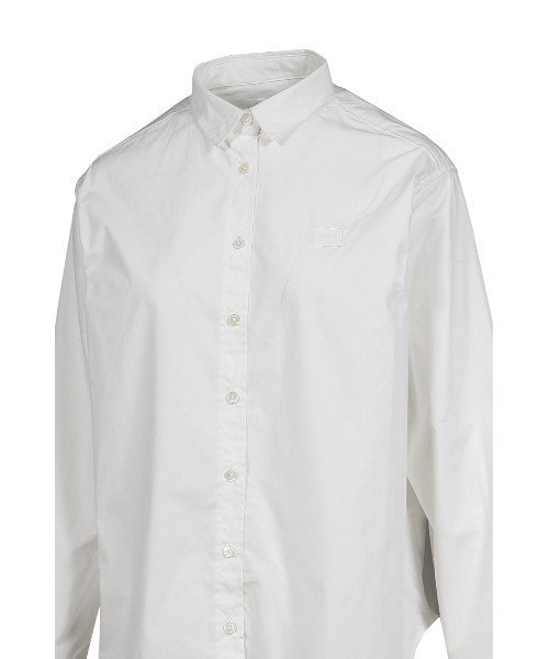 GLOWNY(グロウニ―)の「G CLASSIC EMBROIDERED BUTTON-UP SHIRT(シャツ/ブラウス・レディース・ブラウン/ホワイト/ネイビー・LARGE/MEDIUM/SMALL)」の6枚目の写真