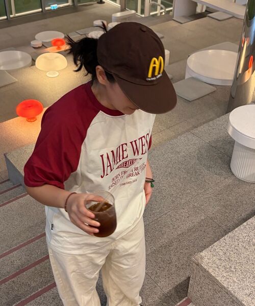 JAMIE WEST(ジェイミーウエスト)の「レトロレタリングレギュラーレグランTシャツ(バーガンディ)(Tシャツ/カットソー・レディース・その他・X-LARGE/MEDIUM/LARGE)」の11枚目の写真