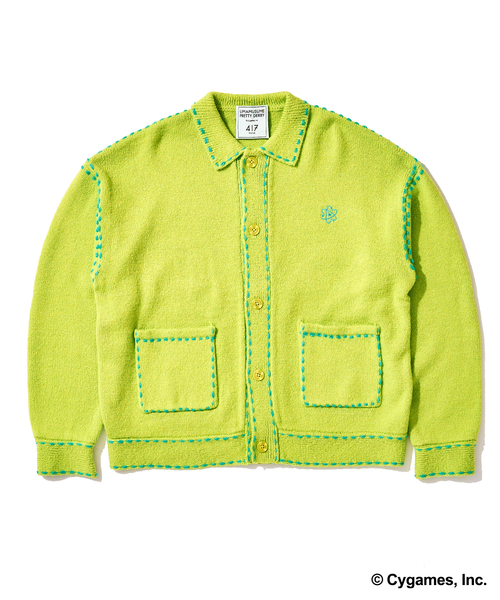 417 EDIFICE(フォーワンセブンエディフィス)の「【ウマ娘 × 417 EDIFICE】 Hand stitch KNIT(ニット/セーター・メンズ・ピンク/イエロー・X-LARGE/LARGE/MEDIUM/SMALL)」の2枚目の写真