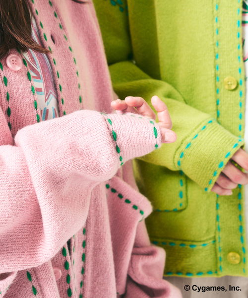 417 EDIFICE(フォーワンセブンエディフィス)の「【ウマ娘 × 417 EDIFICE】 Hand stitch KNIT(ニット/セーター・メンズ・ピンク/イエロー・X-LARGE/LARGE/MEDIUM/SMALL)」の9枚目の写真