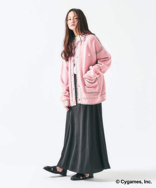 417 EDIFICE(フォーワンセブンエディフィス)の「【ウマ娘 × 417 EDIFICE】 Hand stitch KNIT(ニット/セーター・メンズ・ピンク/イエロー・X-LARGE/LARGE/MEDIUM/SMALL)」の12枚目の写真