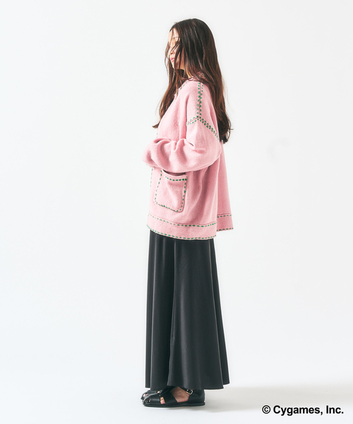 417 EDIFICE(フォーワンセブンエディフィス)の「【ウマ娘 × 417 EDIFICE】 Hand stitch KNIT(ニット/セーター・メンズ・ピンク/イエロー・X-LARGE/LARGE/MEDIUM/SMALL)」の13枚目の写真