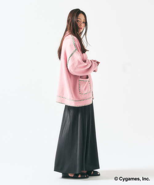 417 EDIFICE(フォーワンセブンエディフィス)の「【ウマ娘 × 417 EDIFICE】 Hand stitch KNIT(ニット/セーター・メンズ・ピンク/イエロー・X-LARGE/LARGE/MEDIUM/SMALL)」の15枚目の写真