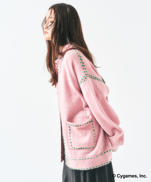 417 EDIFICE(フォーワンセブンエディフィス)の「【ウマ娘 × 417 EDIFICE】 Hand stitch KNIT(ニット/セーター・メンズ・ピンク/イエロー・X-LARGE/LARGE/MEDIUM/SMALL)」の17枚目の写真