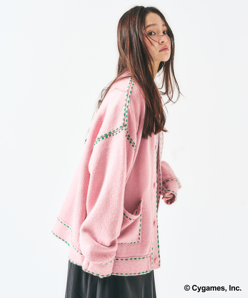 417 EDIFICE(フォーワンセブンエディフィス)の「【ウマ娘 × 417 EDIFICE】 Hand stitch KNIT(ニット/セーター・メンズ・ピンク/イエロー・X-LARGE/LARGE/MEDIUM/SMALL)」の19枚目の写真